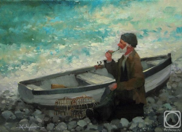 "Старик и море" художник Алексей Адамов