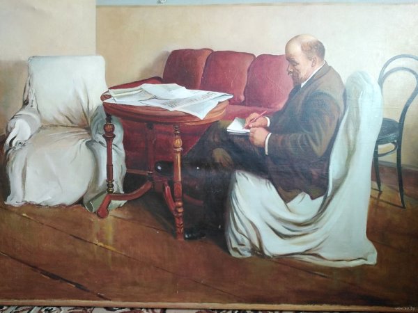 Ленин в Смольном живопись