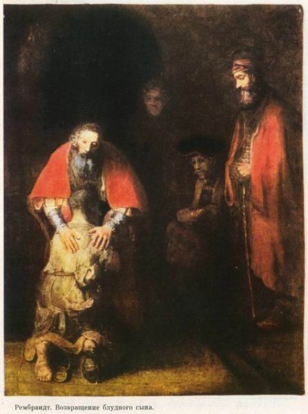 Рембрандт Ван Рейн Возвращение блудного сына