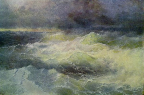 Айвазовского полотно «среди волн»