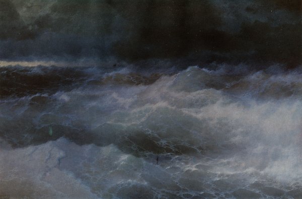 Айвазовский «среди волн», 1898 г