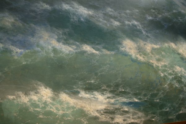 Иван Константинович Айвазовский среди волн