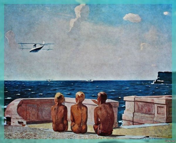 Александр Дейнека будущие летчики 1938