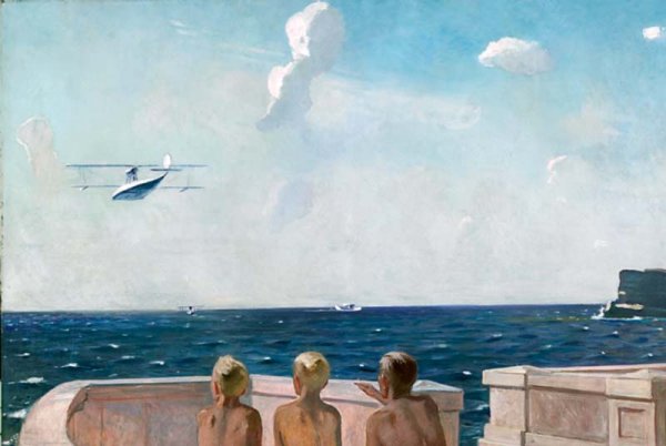 Александр Дейнека будущие летчики