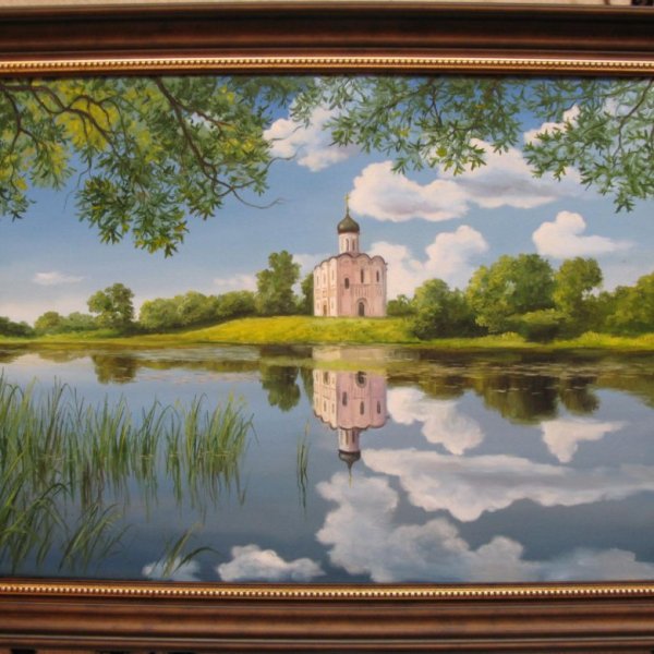 Церковь Покрова на Нерли картины маслом