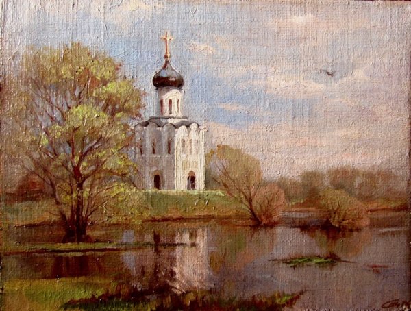 Храм Покрова на Нерли картина