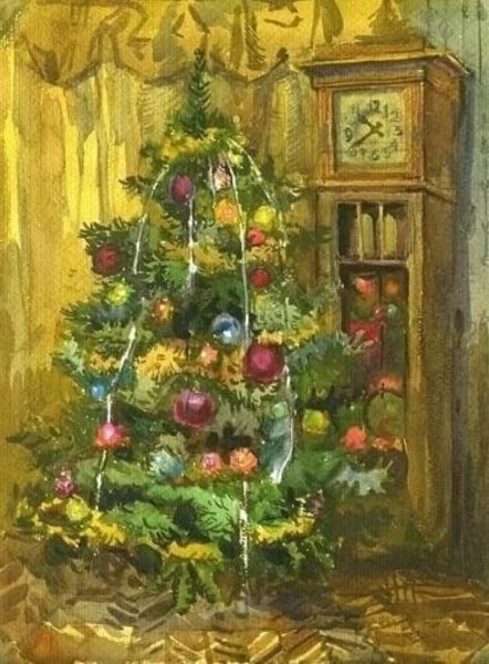 Живопись Сергей Андрияка зима