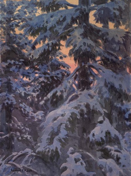 Сергей Андрияка зимние пейзажи