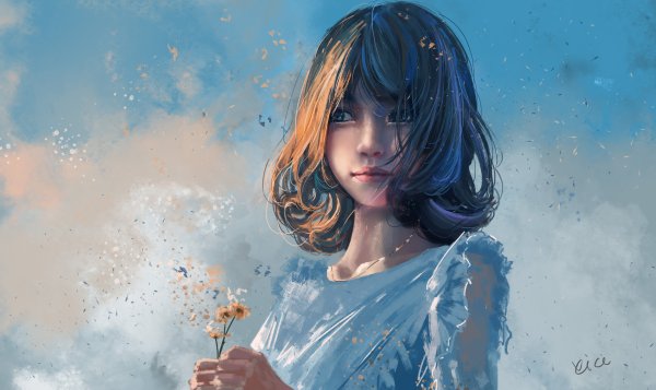 Аниме Тохо голубой