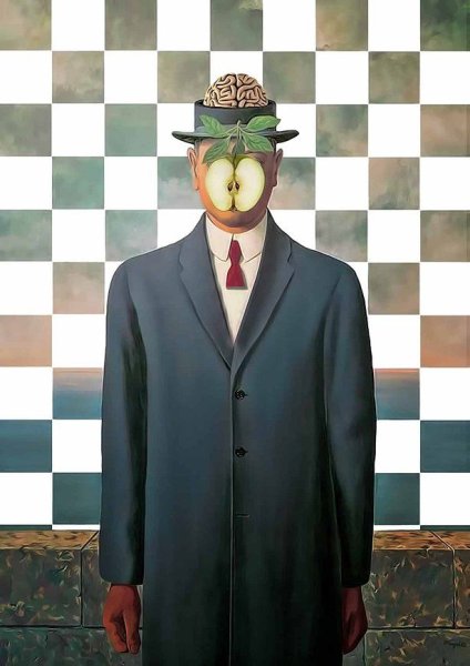 Рене Магритт сын человеческий 1964