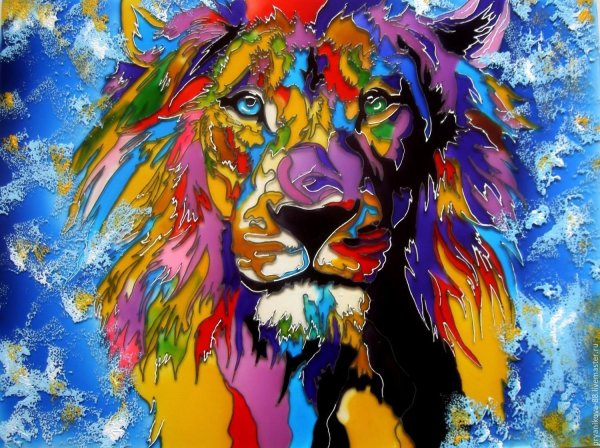 Разноцветный Лев