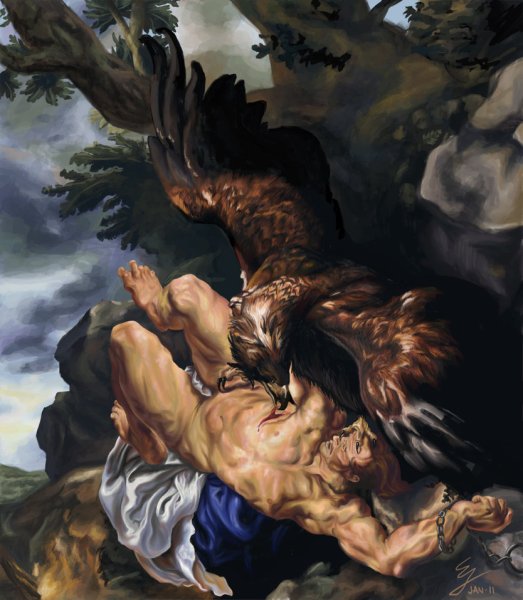 Рубенс Прометей прикованный