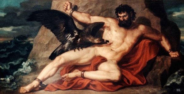 Орёл клюёт печень Прометея