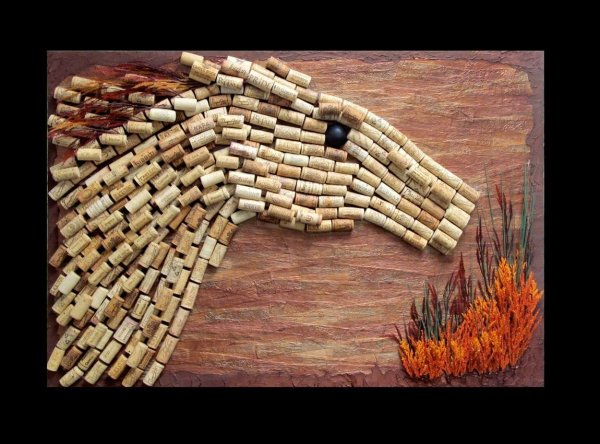 Картина из пробок вина