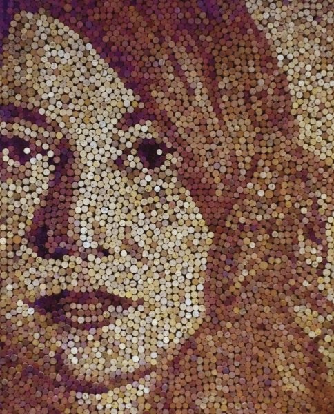 Мозаика из винных пробок