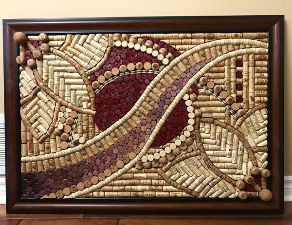 Мозаика из винных пробок