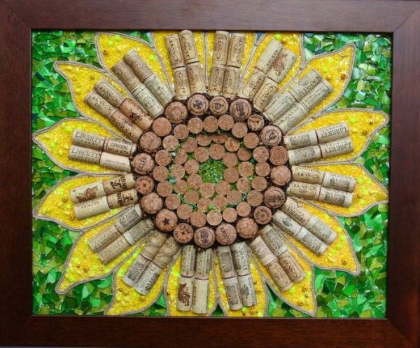 Солнышко из пробок