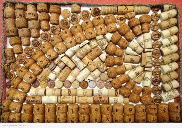 Картины из пробок шампанского