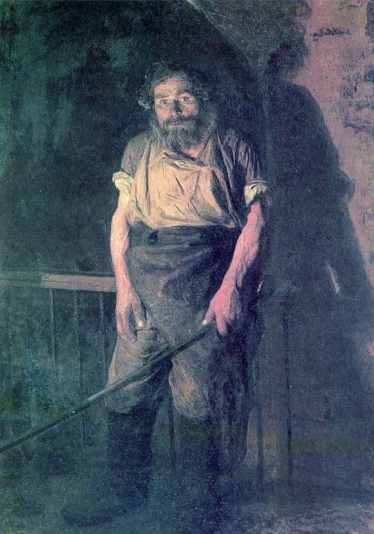 Н.А.Ярошенко. Кочегар. 1878