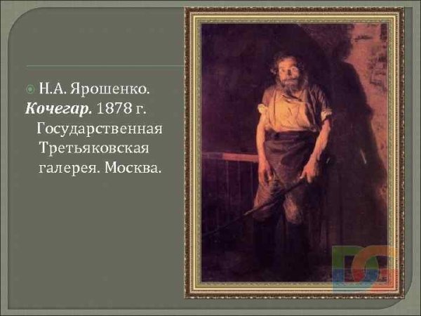 Н.А.Ярошенко. Кочегар. 1878