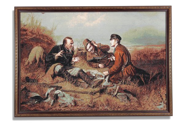 Охотники на привале картина Перова