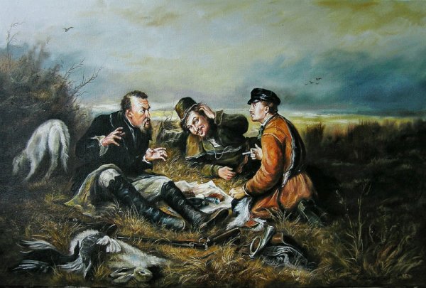 Перов охотники на привале