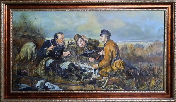 Перов охотники на привале картина
