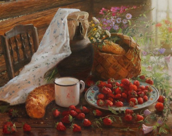 Владимир Жданов картины натюрморт