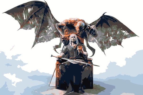 Картина по номерам Ведьмак 3