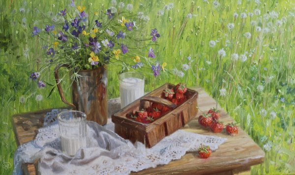 Художник Владимир Жданов картины лето