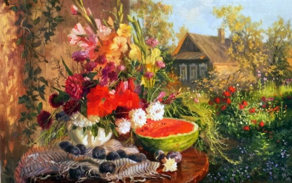 Владимир Жданов живопись деревня