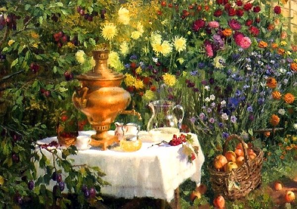 Летние пейзажи маслом живопись деревня Владимир Жданов