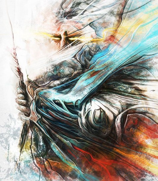 Картина с Геральтом