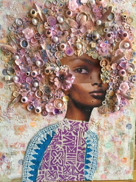 Коллаж из подручных материалов