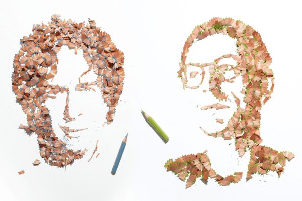 Картины из карандашной стружки