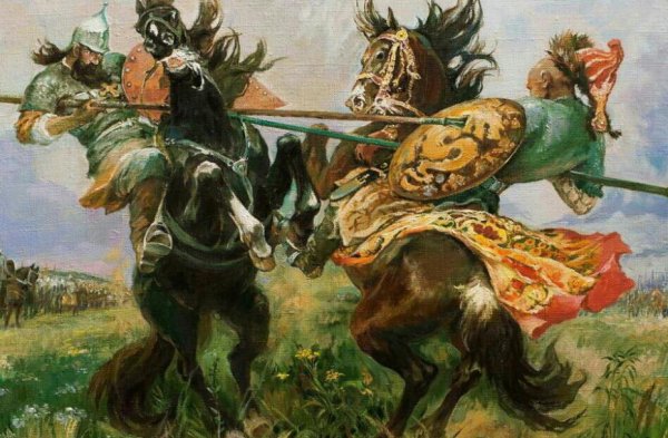 Челубей и Пересвет битва