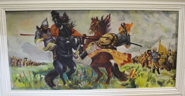 Пересвет и Челубей картина