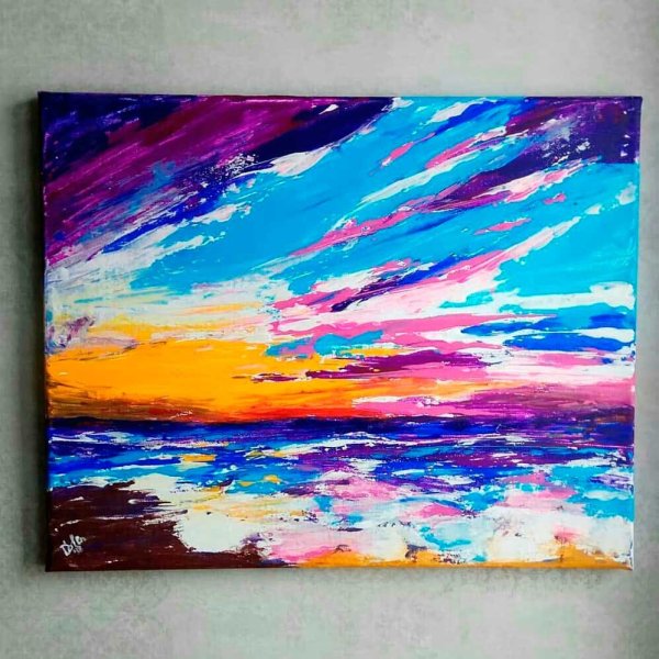 Рисование акрилом