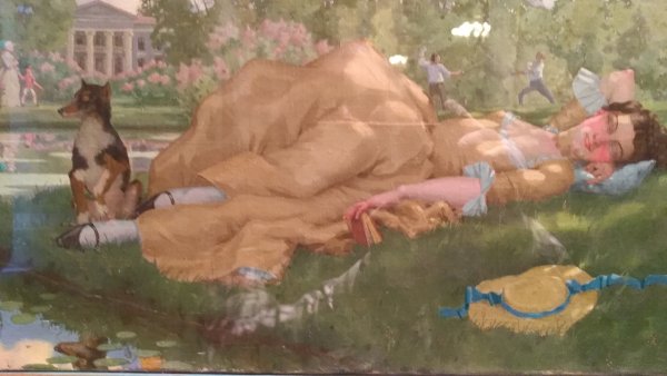 Константин Андреевич сомов «пейзаж с радугой»