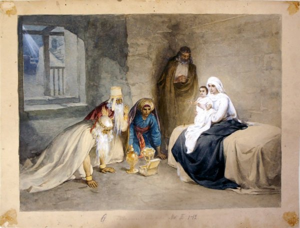 Клавдий Лебедев поклонение волхвов