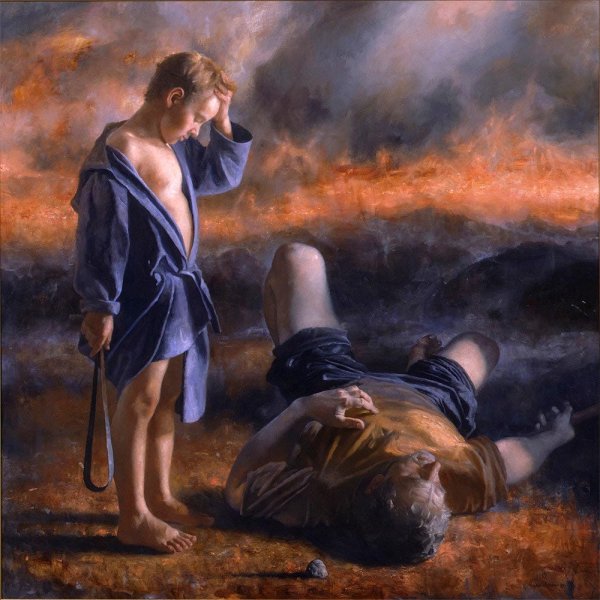 "Давид и Голиаф", Караваджо (1600 г.)