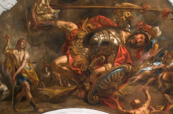 Давид побеждает Голиафа картина