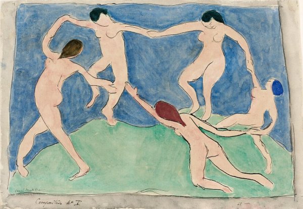 Анри Матисс. Танец. 1910. Эрмитаж, с.- Петербург.