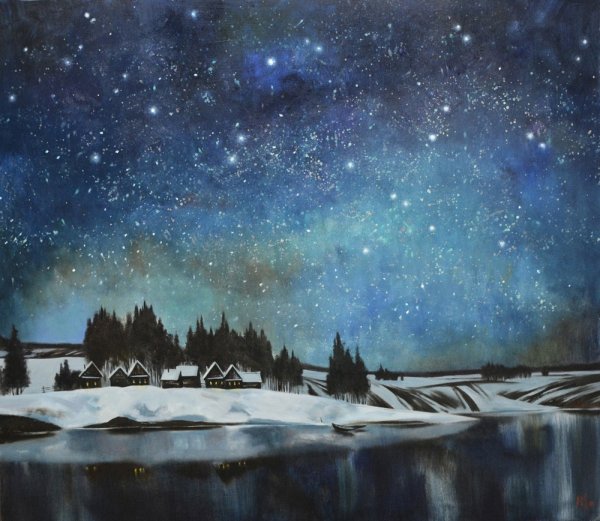 Живопись Смирнова-Русецкого звездное небо