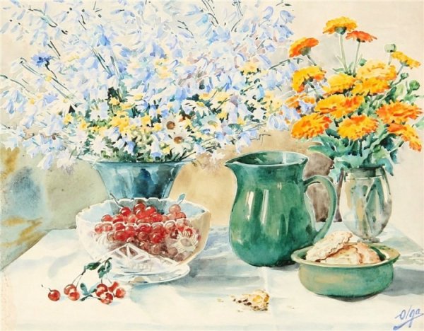 Акварели Великой княжны Ольги Александровны Романовой