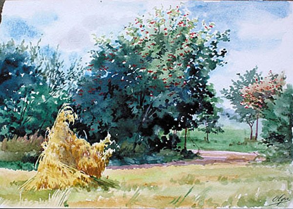 Осенние пейзажи Великой княгини Ольги Александровны Романовой