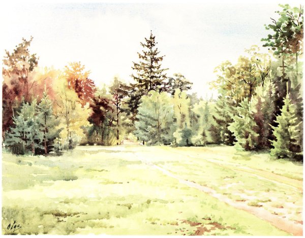 Зимние акварели Ольги Александровны Романовой