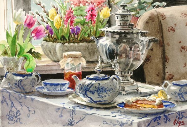 Акварели Великой княгини Ольги Александровны Романовой