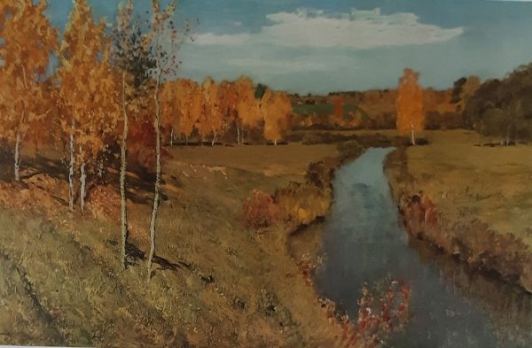 Исаак Левитан речка Истра