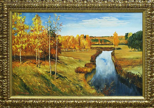 Левитан Золотая осень Слободка картина